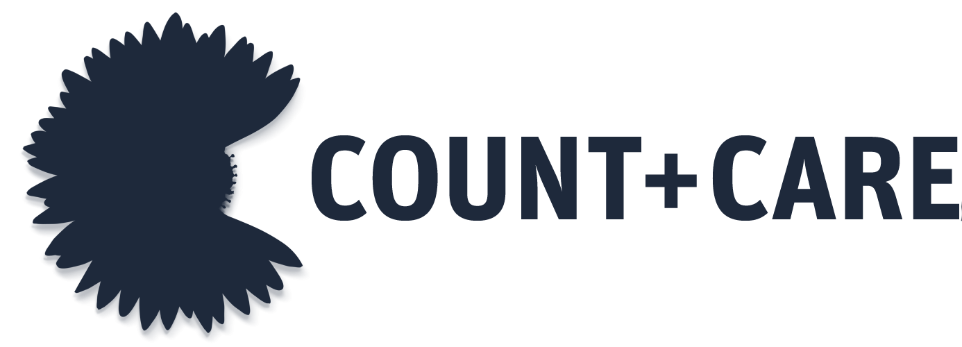 Count and Care Logo in Dunkelblau